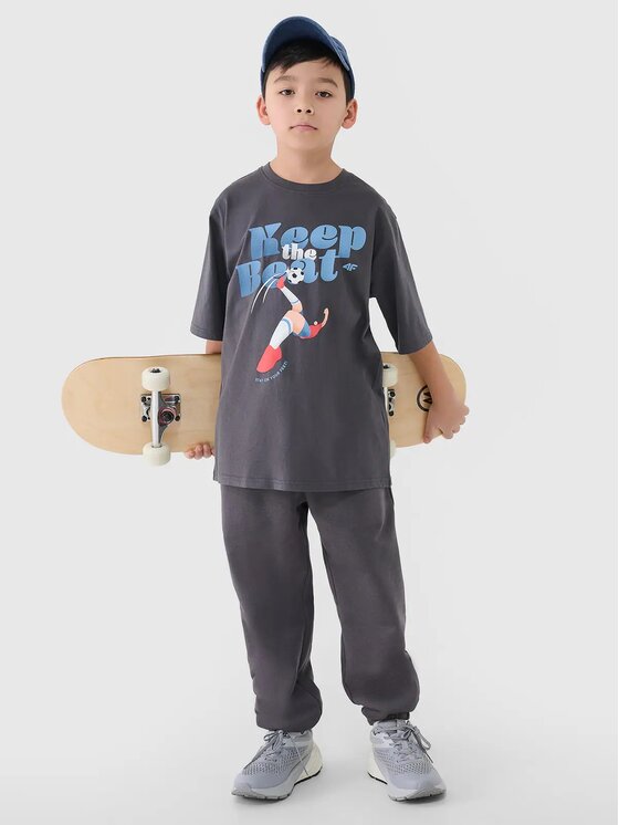 4F 4F T-Shirt 4FJASAW24TTSHM2596-022S Czarny Oversize