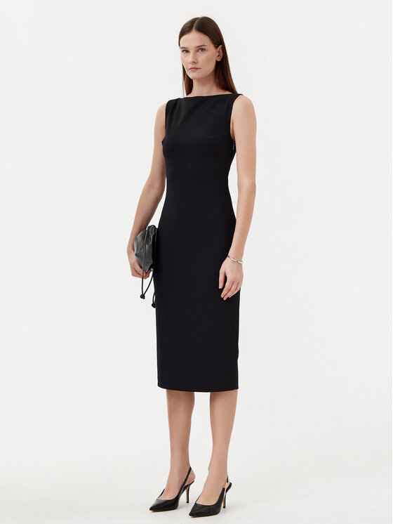 Calvin Klein Calvin Klein Vsakodnevna obleka K20K208140 Črna Slim Fit
