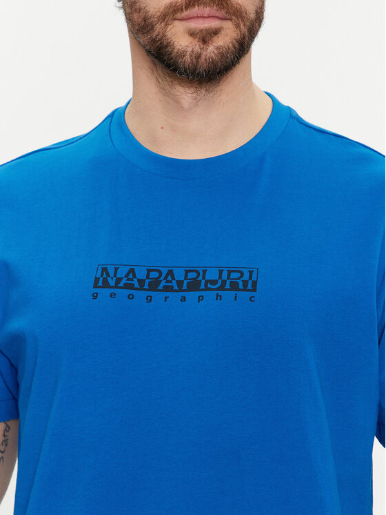 Napapijri Napapijri T-shirt NP0A4H8S Blu Regular Fit