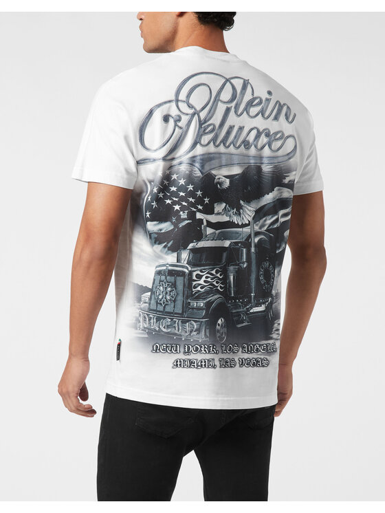 PHILIPP PLEIN PHILIPP PLEIN T-Shirt 26169 Biały Regular Fit