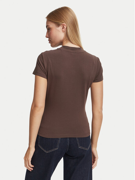 Guess Guess Тишърт W4BI26 J1314 Тъмнокафяв Regular Fit
