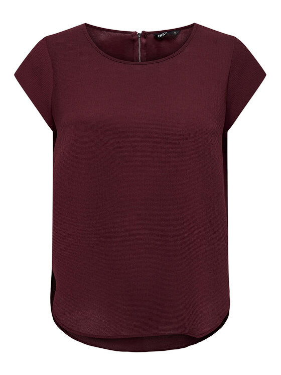 ONLY Bluse 15142784 Dunkelrot Regular Fit | Modivo.de 