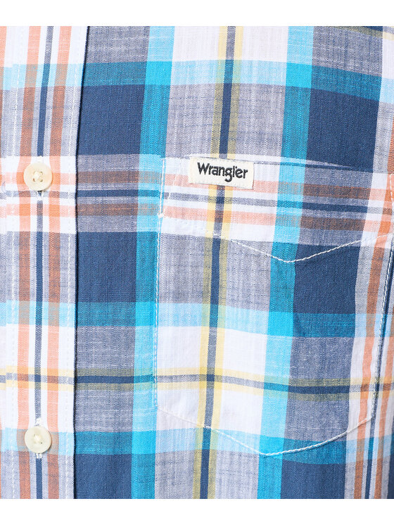 Wrangler 1 Pkt Button Down Shirt Camicia Uomo