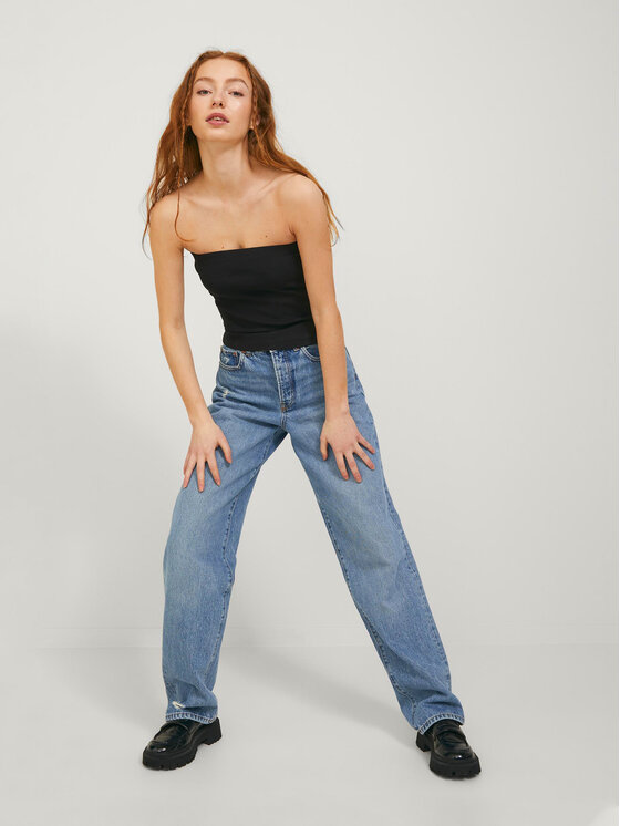 JJXX JJXX Τοπ Fiona 12234188 Μαύρο Slim Fit