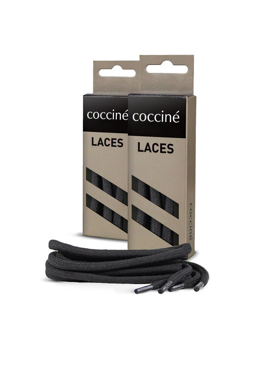 Coccine Coccine Vezice za obuću SZNUROWADŁA 75 cm F3 BAWEŁNIANE v.AZ Crna
