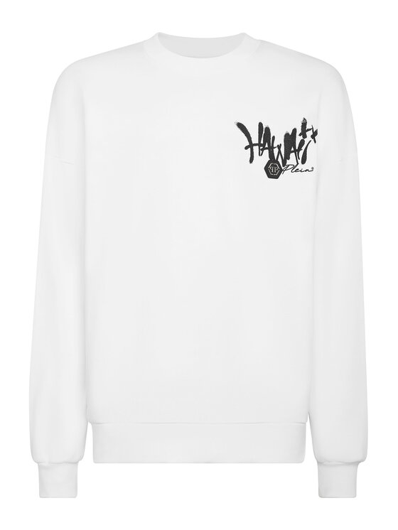PHILIPP PLEIN PHILIPP PLEIN Bluza 947 Biały Regular Fit