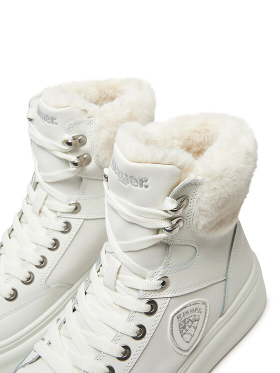 Blauer Blauer Šnurovacia obuv F4EMERY01 Biela