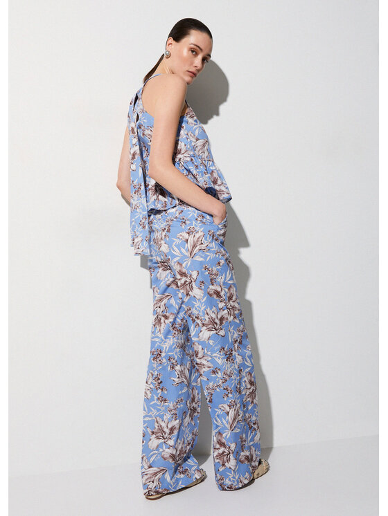 Liu Jo Liu Jo Pantaloni di tessuto WA6441T4853P9502 Blu Regular Fit