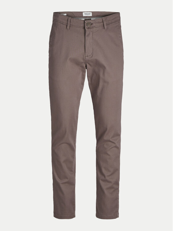 Jack & Jones Jack & Jones Chinosy Marco 12150148 Brązowy Slim Fit