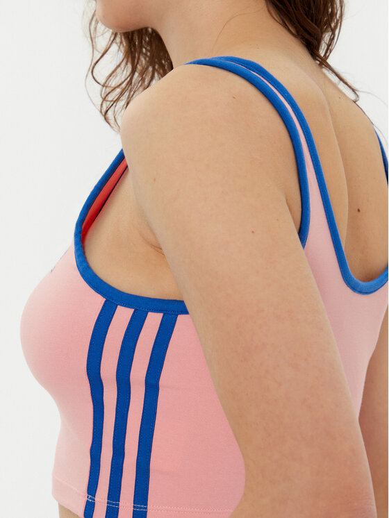 adidas adidas Top adicolor 3-Stripes JP2293 Różowy Slim Fit
