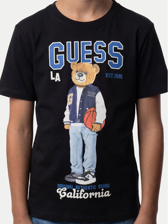 Guess Guess T-Shirt L6YI19 K3750 Czarny Regular Fit