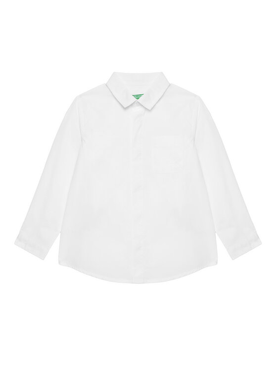 United Colors Of Benetton United Colors Of Benetton Srajca 59UXGQ029 Bela Regular Fit