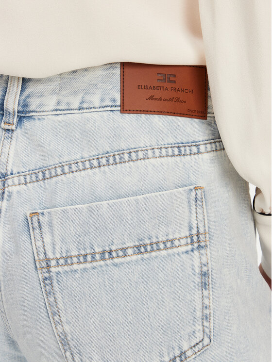 Elisabetta Franchi Elisabetta Franchi Jeansy PJ-94I-51E2-192 Modrá Regular Fit