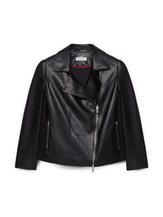 Fiorella Rubino Fiorella Rubino Kurtka z imitacji skóry R334T001183N033 Czarny Regular Fit