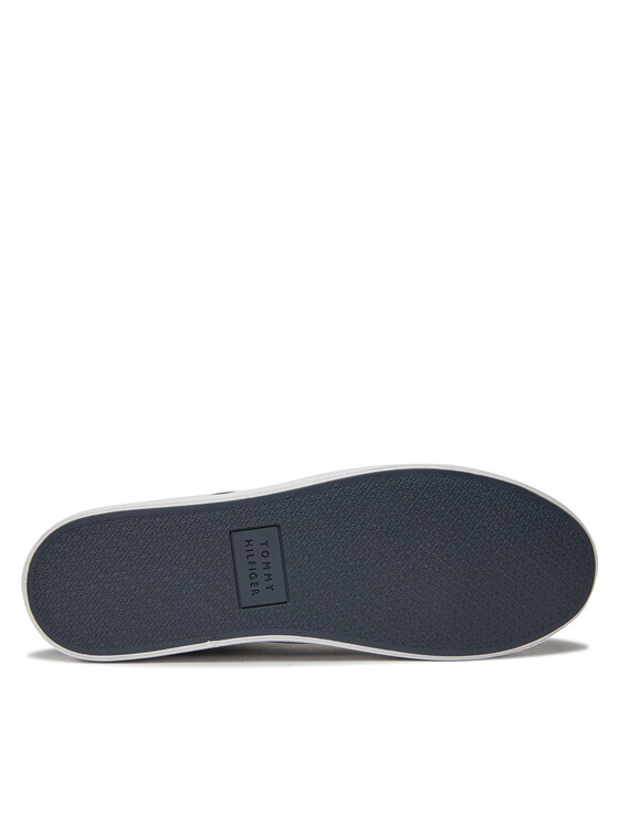 Tommy Hilfiger Tommy Hilfiger Laisvalaikio batai Th Hi Vulc Low Stripes Mesh FM0FM04946 Mėlyna