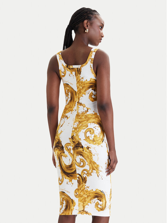 Versace Jeans Couture Versace Jeans Couture Φόρεμα καθημερινό 80HAO943 JS550 Λευκό Slim Fit