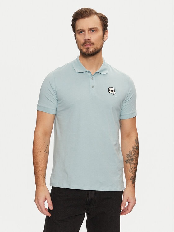 KARL LAGERFELD KARL LAGERFELD Polokošile 745710 551224 Světle modrá Regular Fit