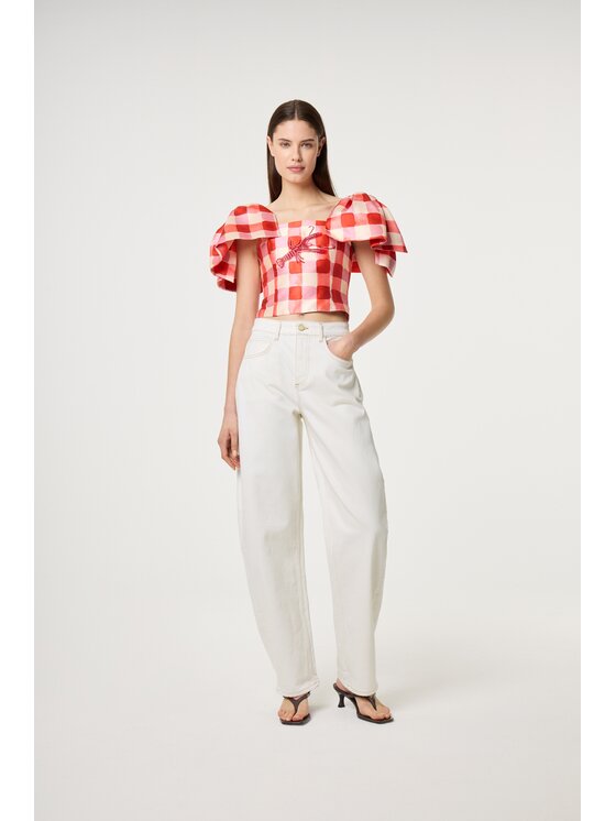 Fabienne Chapot Fabienne Chapot Bluzka 5977-1789-101 Pomarańczowy Slim Fit