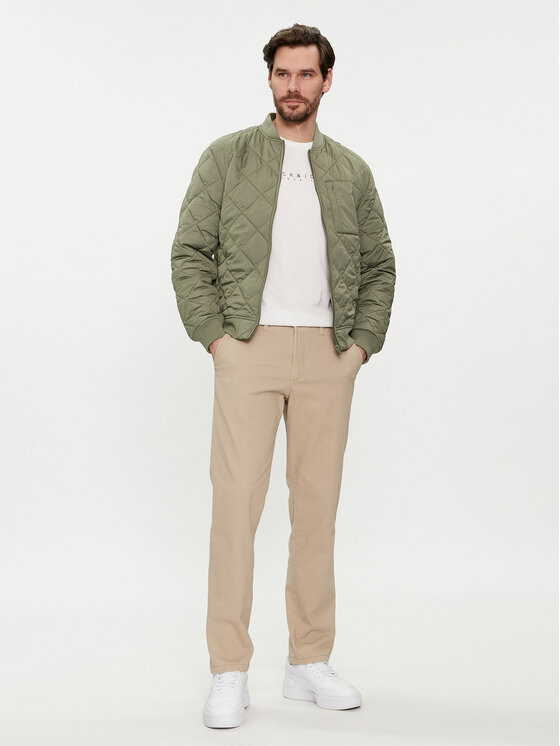 Jack & Jones Jack & Jones Chinosy Dave 12212930 Szary Regular Fit