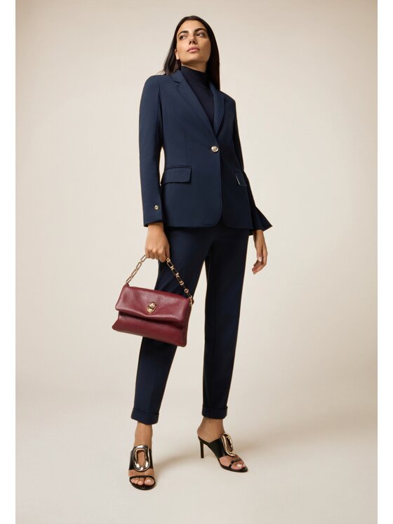 Oltre Oltre Pantaloni di tessuto P030R008785N034 Blu Regular Fit