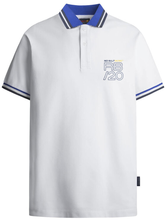 Pepe Jeans Pepe Jeans Polo Red Bull Racing Graphic Stripe 2024 Biały Regular Fit