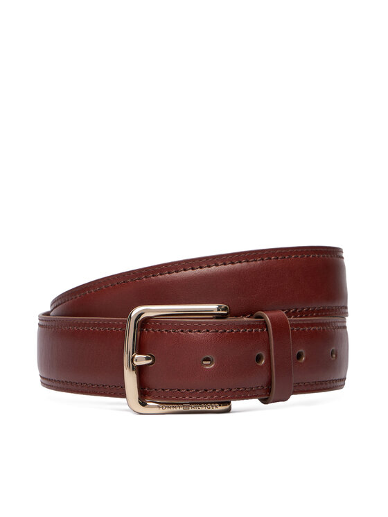 Tommy Hilfiger Tommy Hilfiger Zestaw prezentowy Th Crest Belt And Cc Holder AM0AM13934 Brązowy