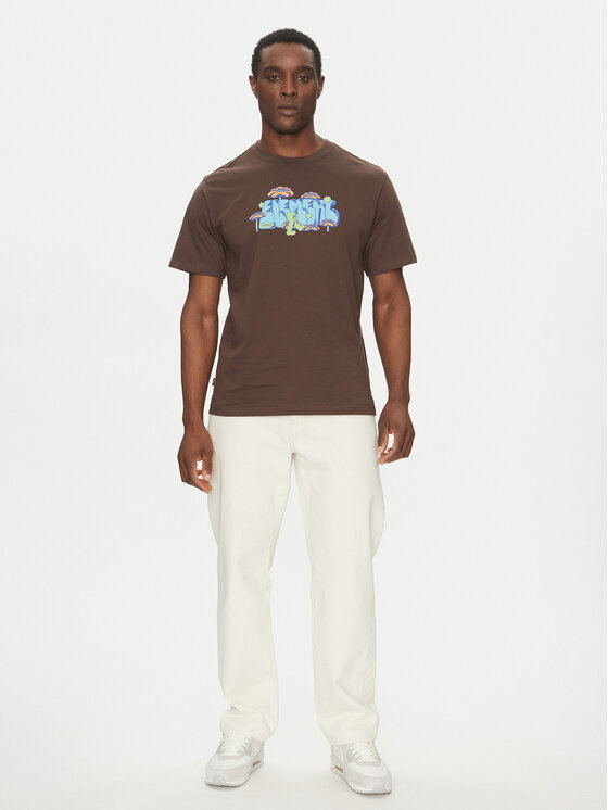 Element Element T-särk ELYZT00512 Pruun Relaxed Fit