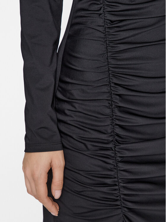 HUGO Hugo Kokteilinė suknelė Neuria 50498598 Juoda Slim Fit