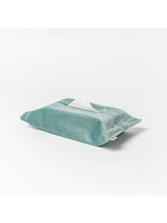 Doram design Doram design Dekoracja Welurowe etui na chusteczki Mist Zielony