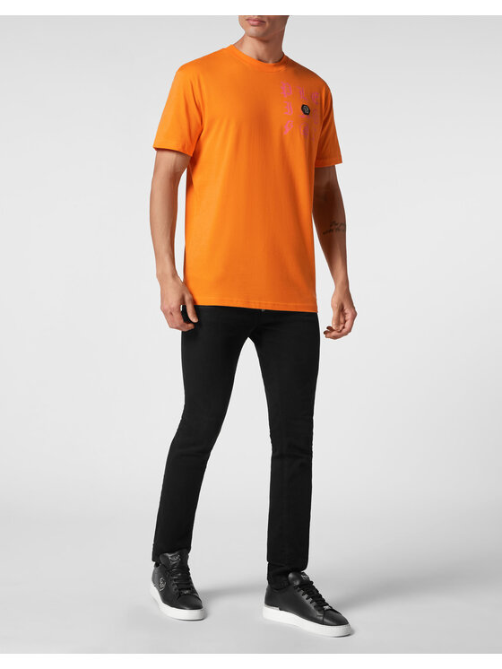 PHILIPP PLEIN PHILIPP PLEIN T-shirt 517 Arancione Regular Fit