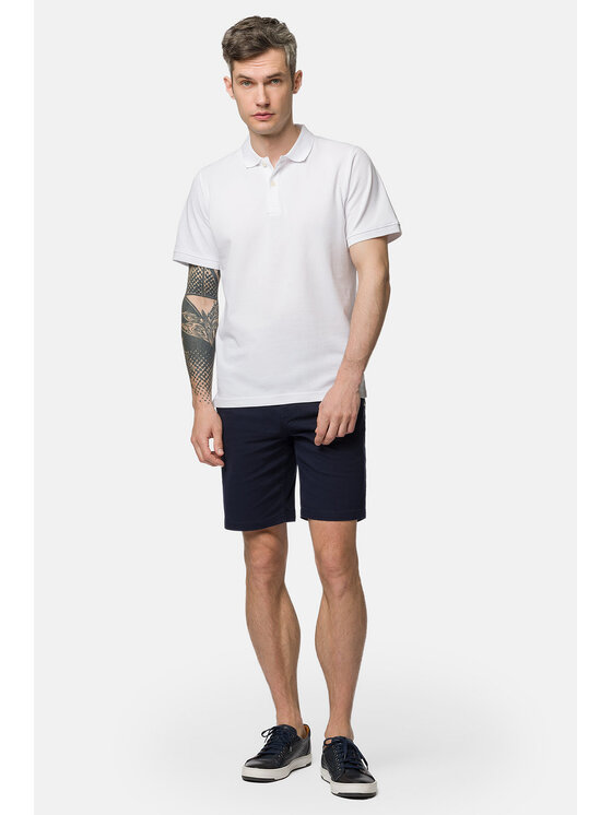 Lancerto Lancerto Polo Blake PO073123000014 Biały Regular Fit