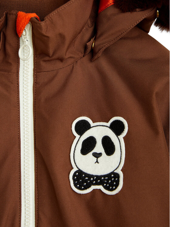 MINI RODINI Mini Rodini Kurtka narciarska Panda 2376013816 Brązowy Regular Fit