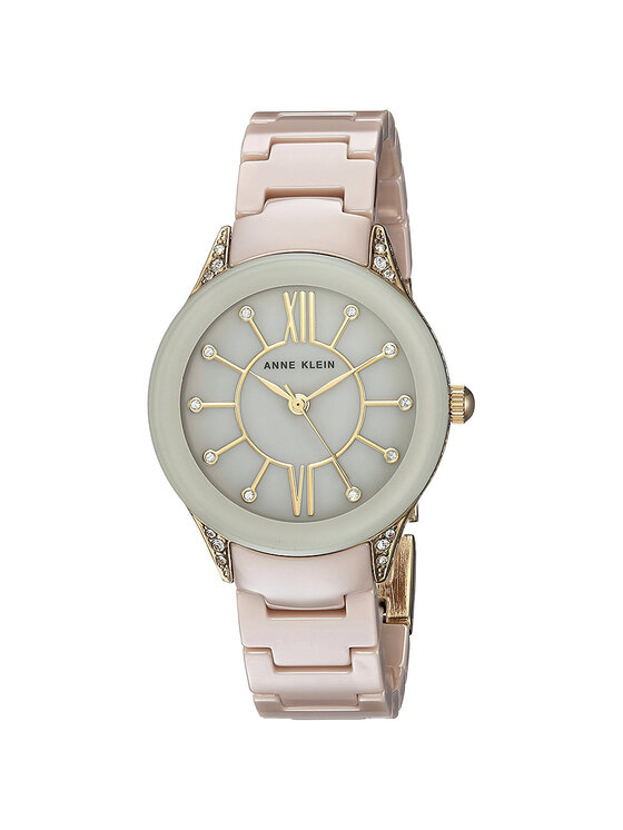Anne Klein Anne Klein Zegarek AK-2388TNGB Beżowy