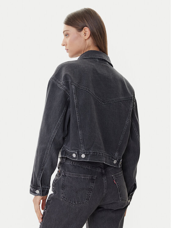Levi's® Levi's® Farmer kabát 90s Trucker A9456-0003 Fekete Relaxed Fit