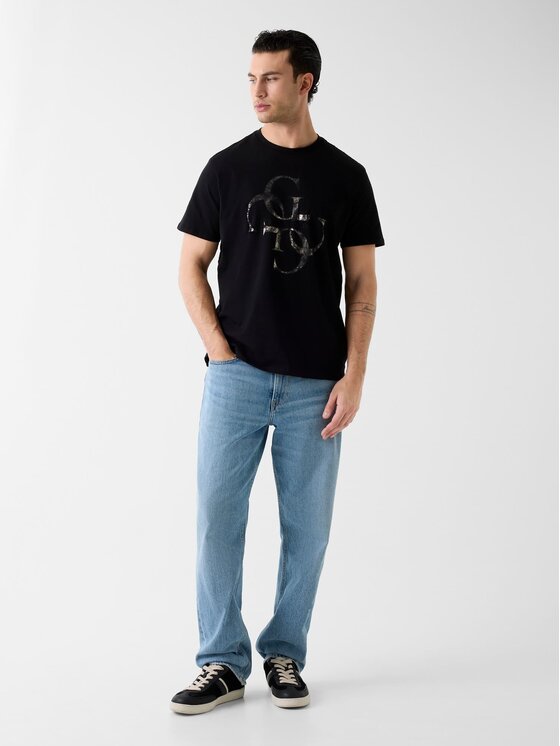 Guess Guess Majica 180891 Črna Classic Fit