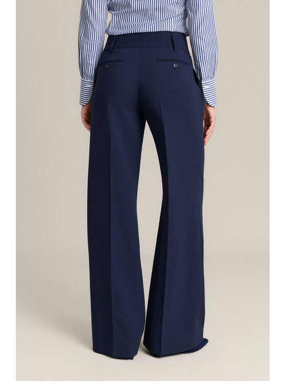 Lancerto Lancerto Spodnie materiałowe Leda SP073126000016 Granatowy Wide Leg