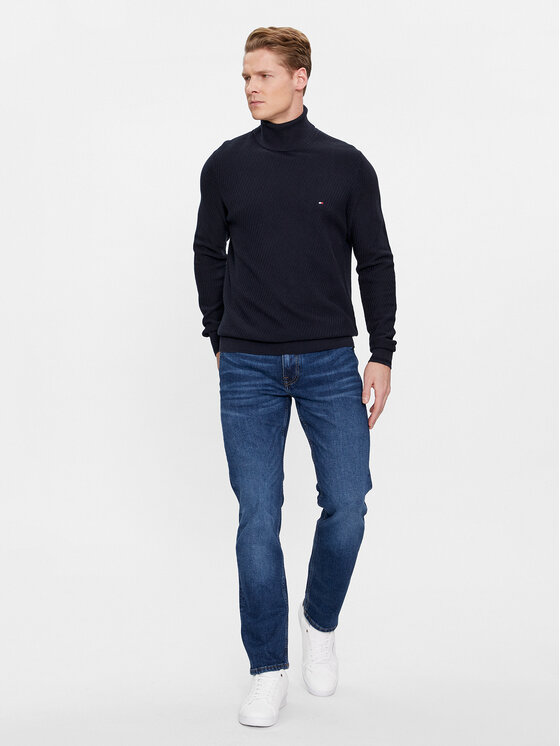 Tommy Hilfiger Tommy Hilfiger Golf MW0MW33453 Granatowy Regular Fit