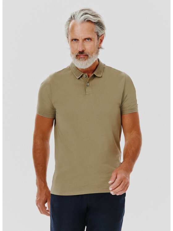Pako Lorente Pako Lorente Polo P24WF-TX-001 Zielony Classic Fit