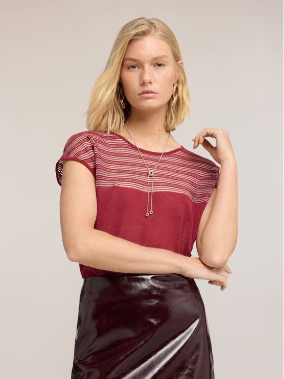 Motivi Motivi Maglione M303W004018N036 Bordeaux Boxy Fit