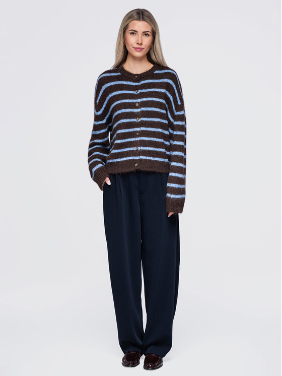 Ombre Ombre Svetr OW-SW-E0029 Modrá Relaxed Fit