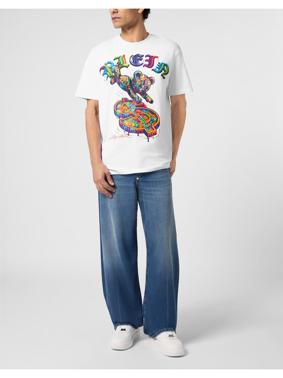 PHILIPP PLEIN PHILIPP PLEIN T-shirt 31107 Bianco Regular Fit