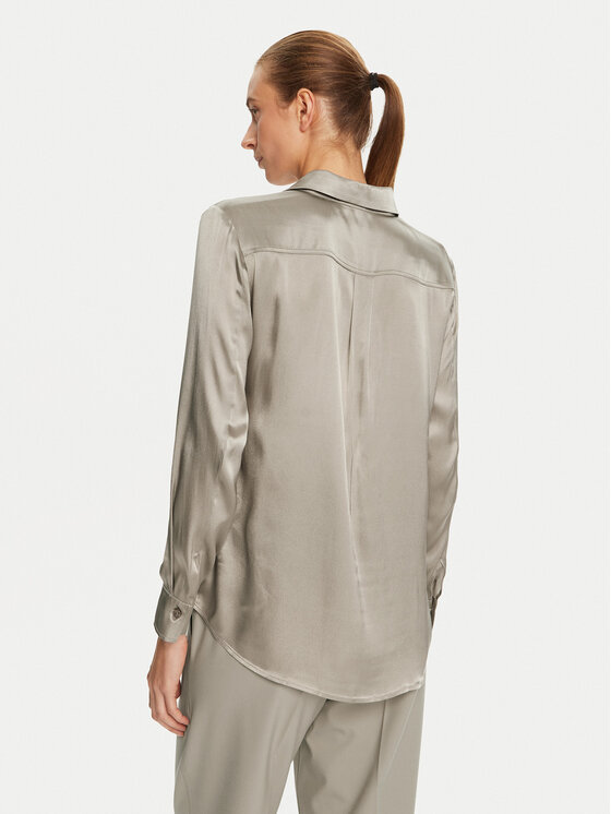 Marella Marella Marškiniai Sifone 2423116035 Smėlio Regular Fit