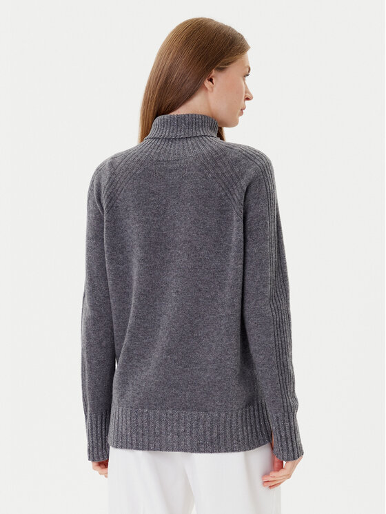 TWINSET TWINSET Bluză cu gât 252TP3582 Gri Loose Fit