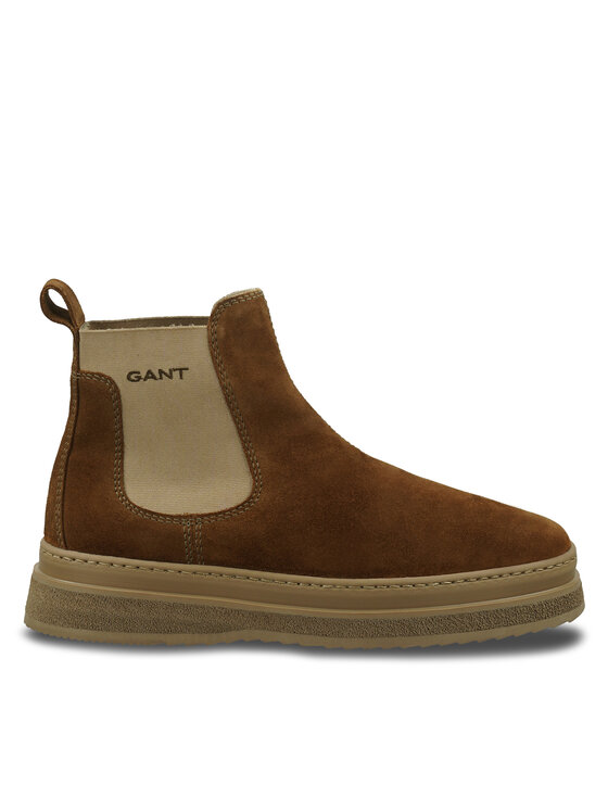 Gant Gant Kotníková obuv s elastickým prvkem 29653736 Hnědá