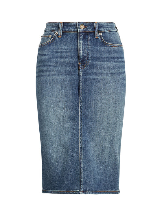 LAUREN RALPH LAUREN LAUREN RALPH LAUREN Джинсова спідниця 200817846001 Cиній Straight Fit