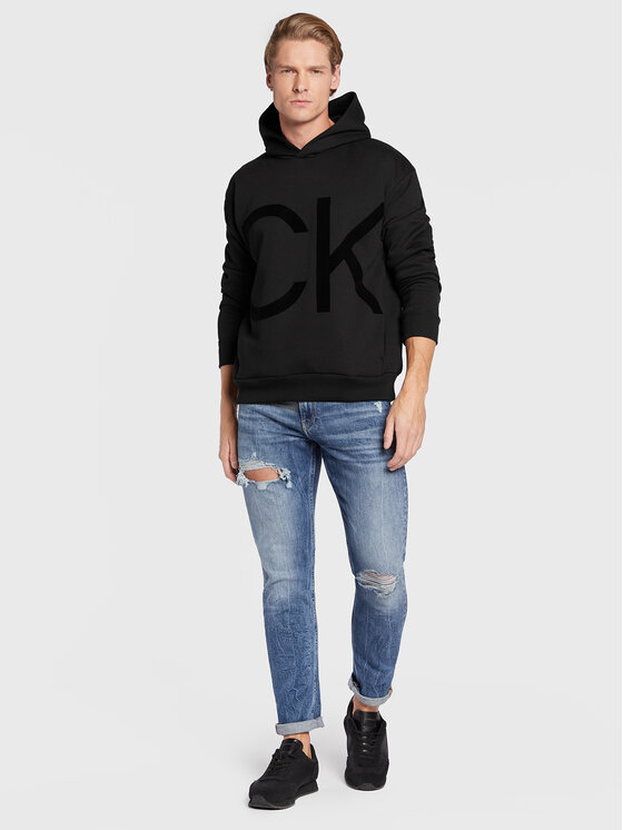 Felpa Flock Logo Comfort K10K110608 Nero Comfort