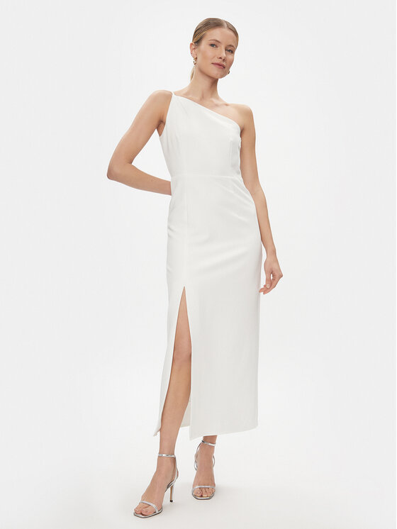 YAS YAS Rochie cocktail Izzie 26032133 Alb Regular Fit