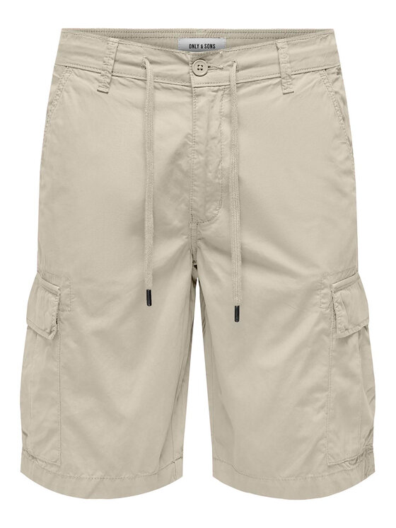 Only & Sons Only & Sons Szövet rövidnadrág Loc Cargo 22029214 Bézs Regular Fit