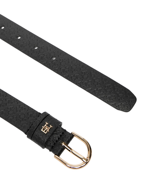 Tommy Hilfiger Tommy Hilfiger Sieviešu josta Ess Effortless 2.5 Go Mono AW0AW18856 Melns