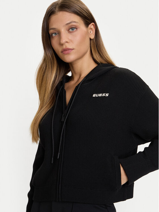 Guess Guess Pletena jopica V5BR05 Z3JD2 Črna Regular Fit